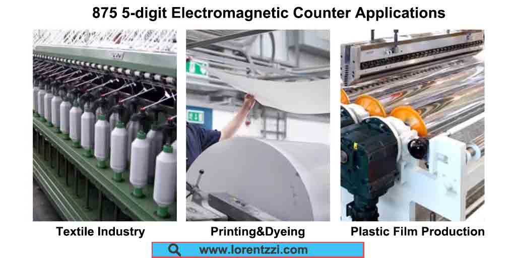 875 5-digit Electromagnetic Counter Applications
