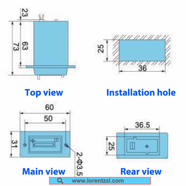 CSK4-YKW product dimension