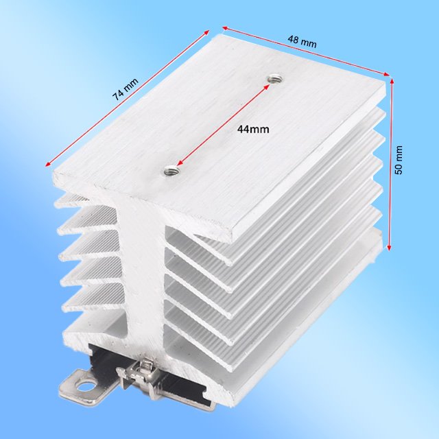 Din Rail Heat Sink D-74 For Single Phase SSR