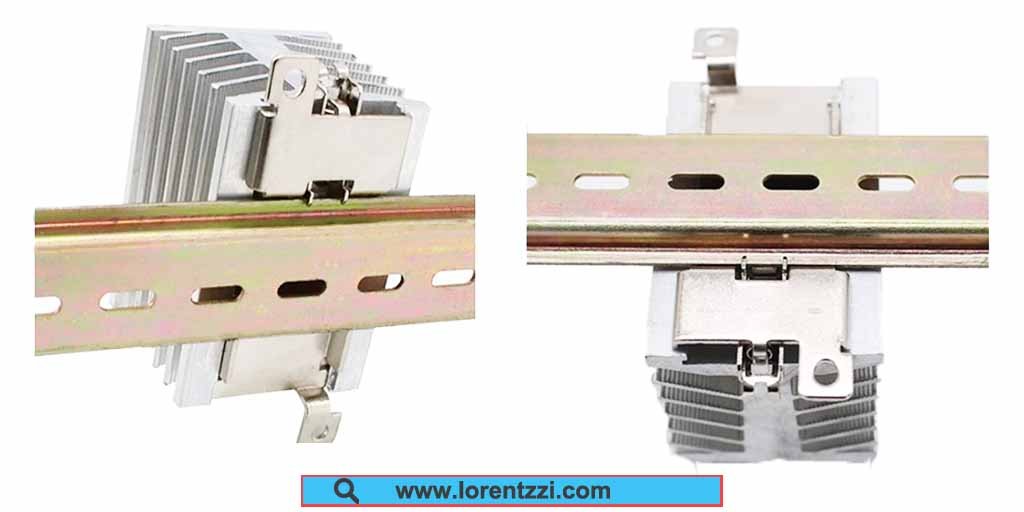 Din Rail Heat Sink D-74 For Single Phase SSR installation example