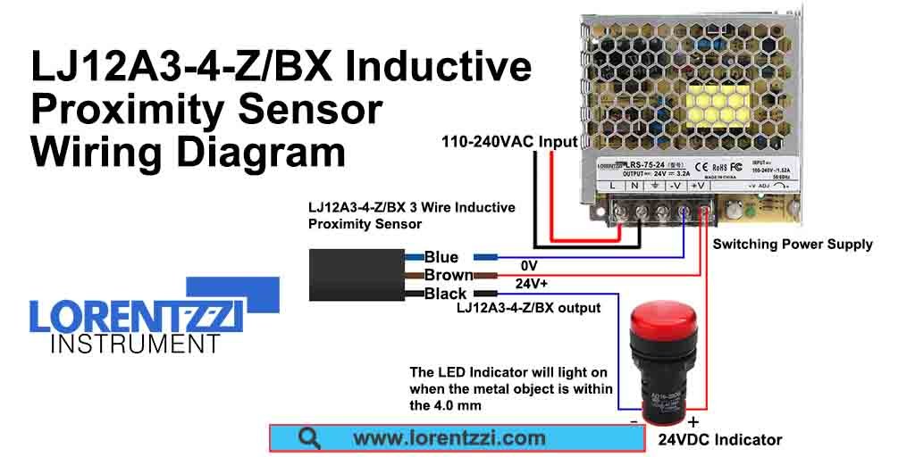 LJ12A3 4 Z BX inductive proximity sensor wiring diagram
