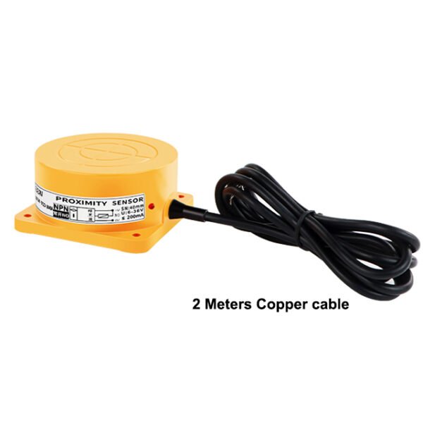40 mm three-wire NPN normally open 24V inductive proximity switch