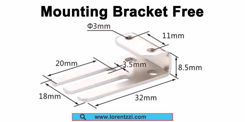 Lorentzzi SN04-N inductive proximity sensor mounting bracket
