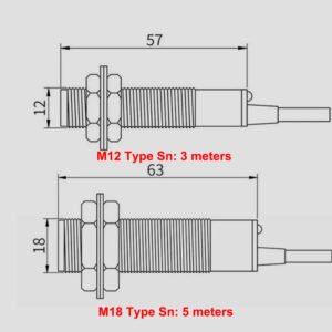 Through-beam Photoelectric Sensor, M12 Thread