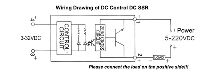 DC to DC solid state relay circuit diagram