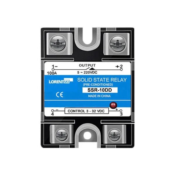 Solid State Relay Module DC 5-60V SSR-10DD SSR-25DD SSR-40DD 10A 25A 40A Input 3-32V DC Output (Size : SSR-25DD