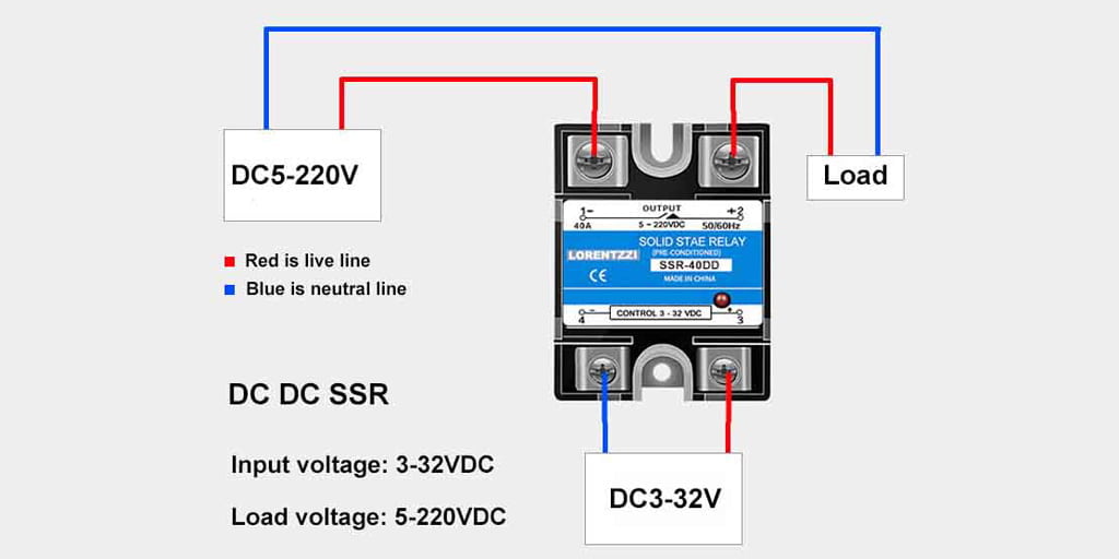 single phase DC DC SSR wiring diagram
