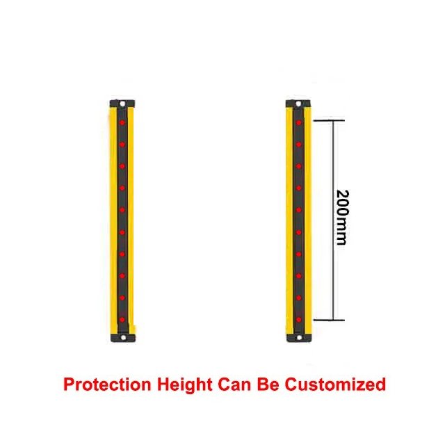 200 mm Protection Height Safety Light Curtain Sensor