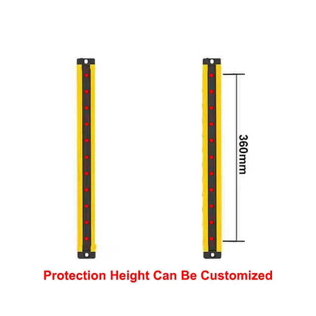 360 mm Protection Height Safety Light Curtain Sensor