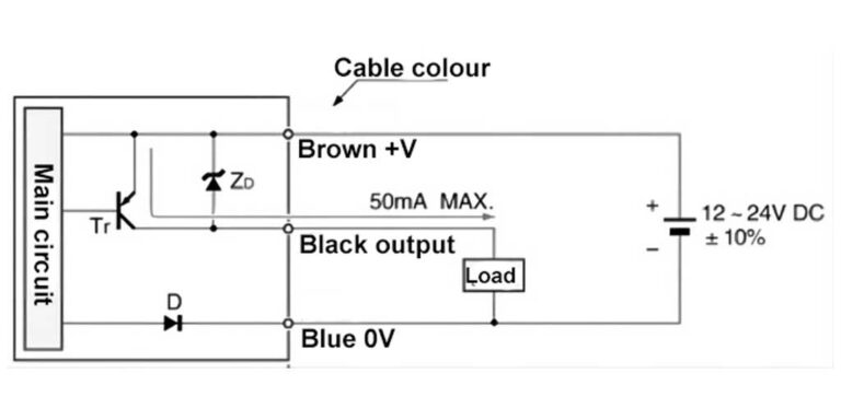 External output circuit of a sensor