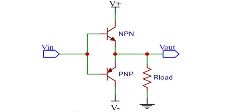 Push pull circuit diagram