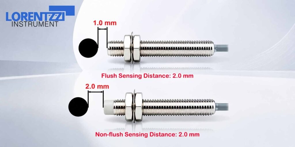 Lorentzzi M8 capacitive proximity sensor sensing distance