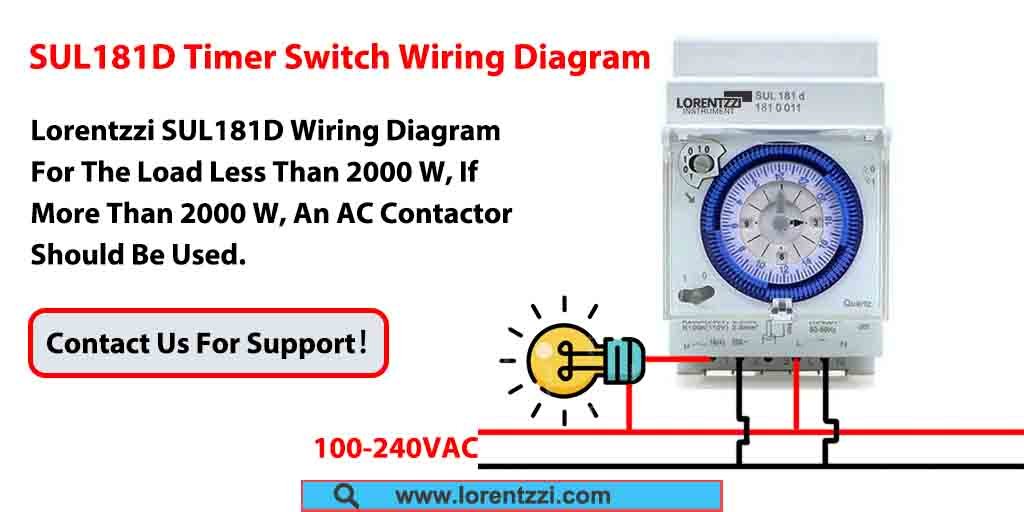 SUL181D Timer Switch Wiring Diagram