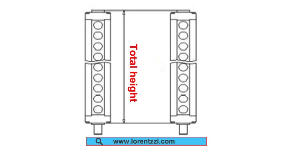 Safety light curtain total height explanation