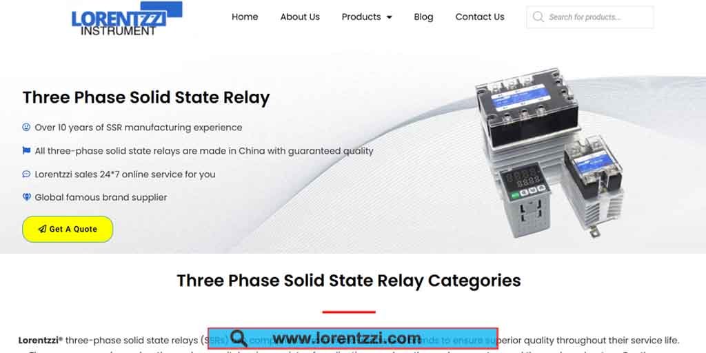 Lorentzzi three phase solid state relay products