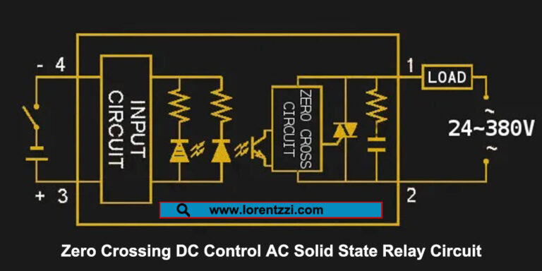 Zero Crossing DC Control AC Solid State Relay Circuit