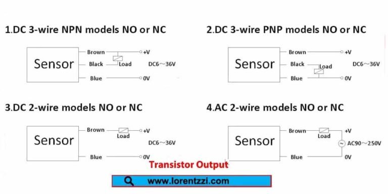 Transistor output in proximity sensor