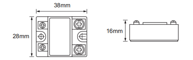 Mini Solid State Relay Product Dimension