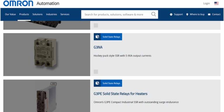 Solid state relay manufacturers-Omron