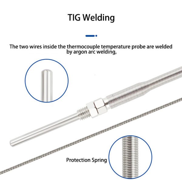 Lorentzzi stainless steel material K type thermocouple-3