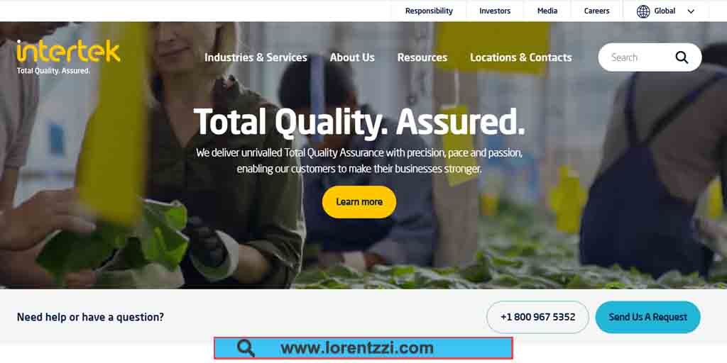 Intertek website screenshot