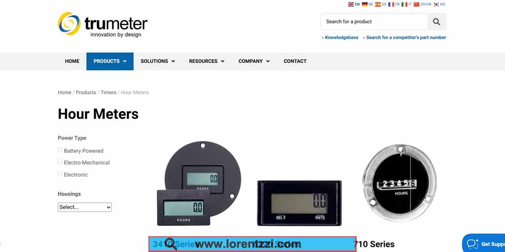Счетчики часов Trumeter