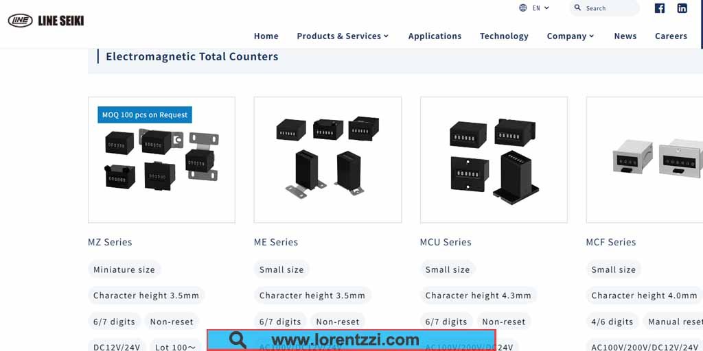 مصنع عدادات Line Seiki