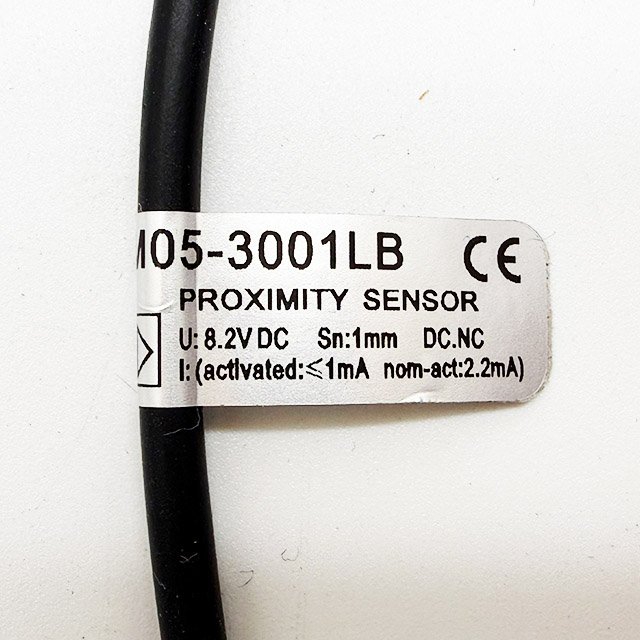 Capteur M5 NAMUR, distance de détection 1,0 mm, NC Plaque signalétique à deux fils