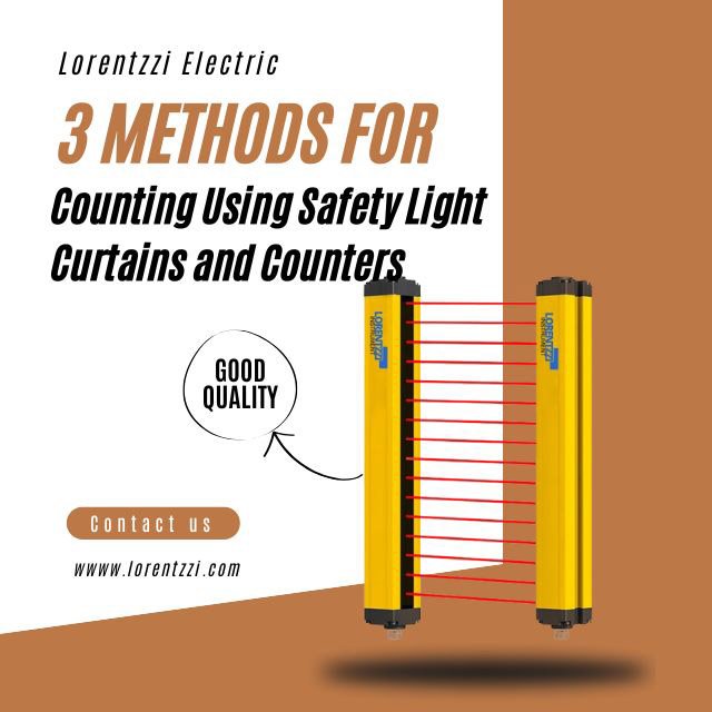 3 métodos de recuento mediante cortinas ópticas de seguridad y contadores