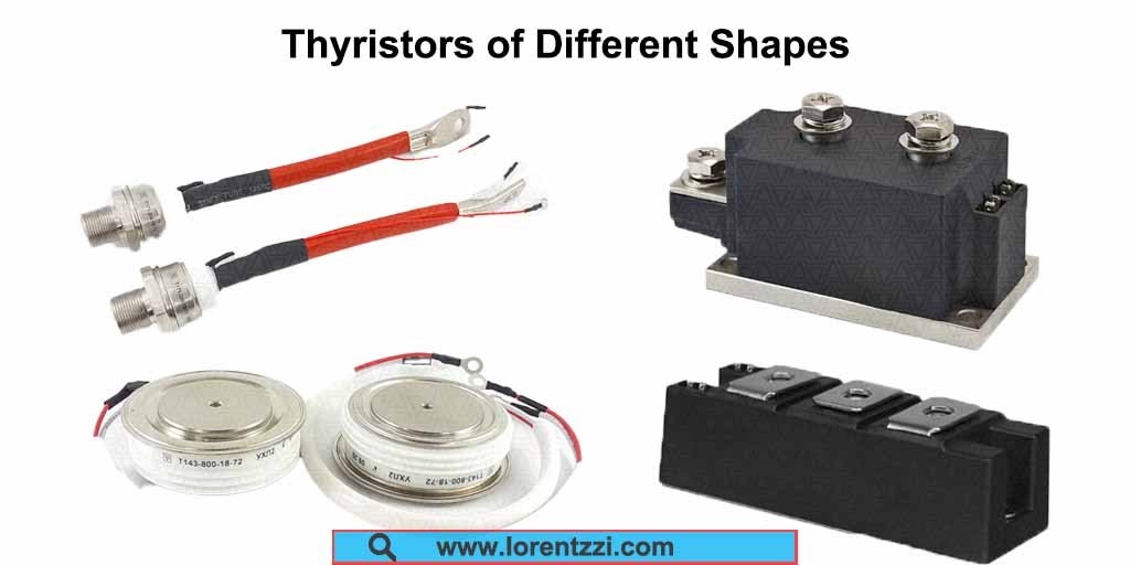 Tiristores de diferentes formas