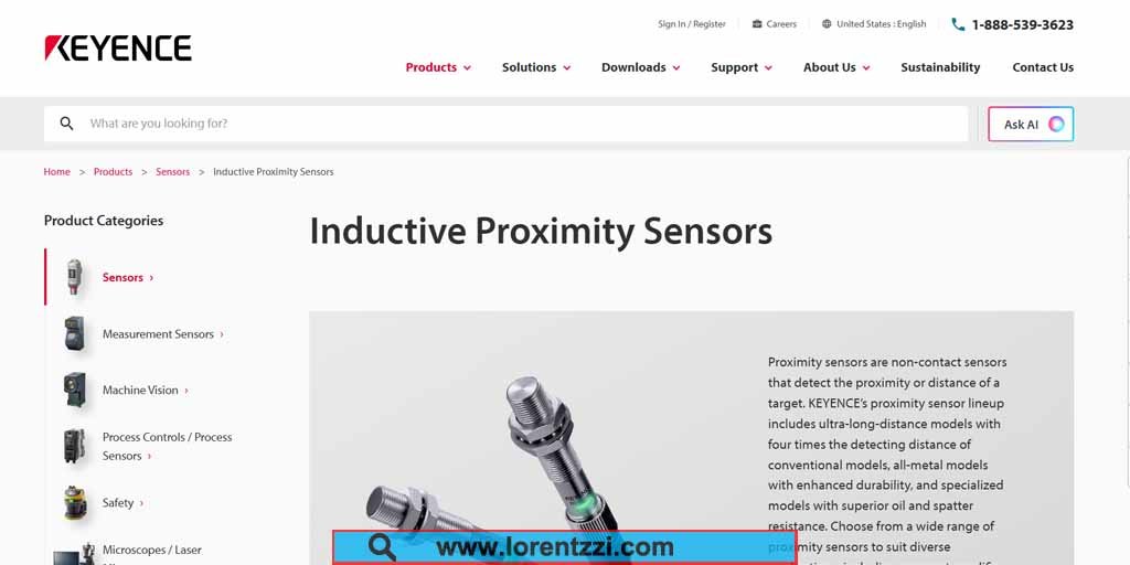 Sensor de proximidad inductivo fabricantes y proveedores - Keyence