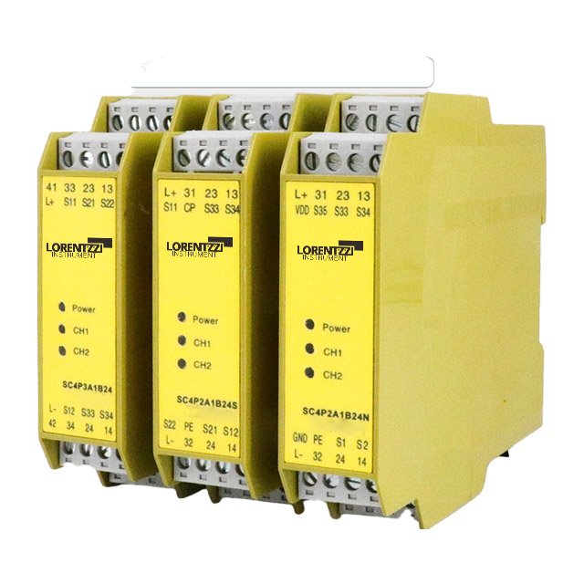 Safety light curtain relay