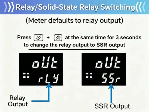 TCX5 PID temperature controller SSR+relay output description