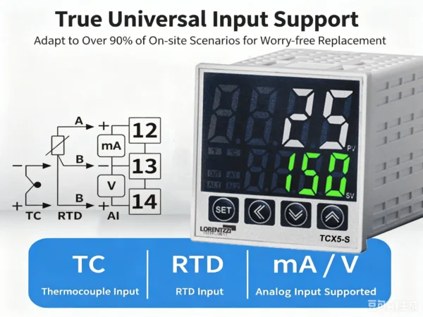 Lorentzzi TCX5 PID temperature controller universal input description
