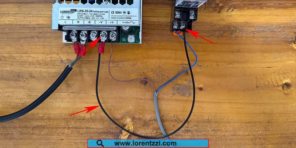 Step 4 Connect the negative terminal of the intermediate relay coil to the negative terminal of the SMPS